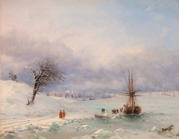 Ivan Aivazovsky: Frozen Bosphorus
